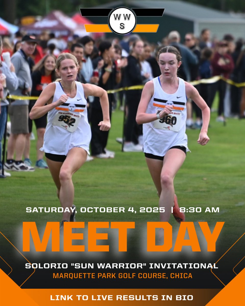 tigerxctf's tweet image. MEET DAY👀
⏱️ 8:30 AM
📍 Marquette Park Golf Course, Chicago
🏃♀️ Solorio “Sun Warrior” Invitational
📊 live.lttiming.com/meets/57686 @WWSathletics 
#tigernation