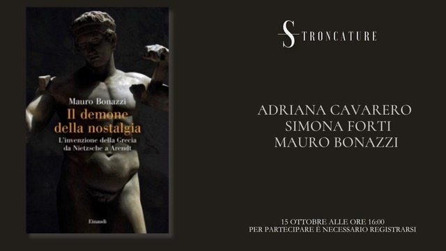 stroncature.com/p/il-demone-de…

15 ottobre, discussione de Il demone della nostalgia con Adriana Cavarero e Simona Forti. Qui il link per registrarsi