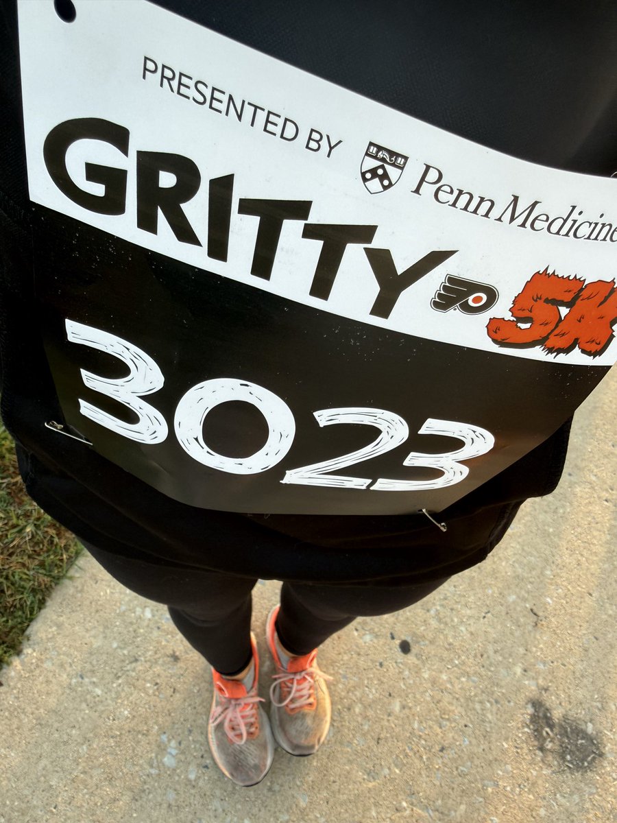SGNolan's tweet photo. Can’t wait to walk into the press box for the Flyers game today feeling better than everyone else because I got up early to run this. #Gritty5K https://t.co/X9D4CO1OxG