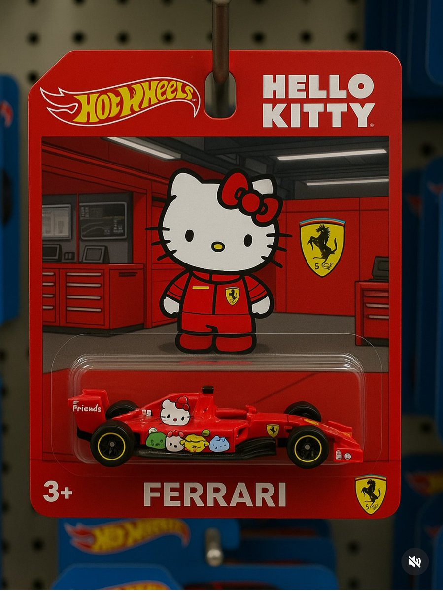 えっまってホットウィールのハローキティF1チームコラボ可愛すぎる