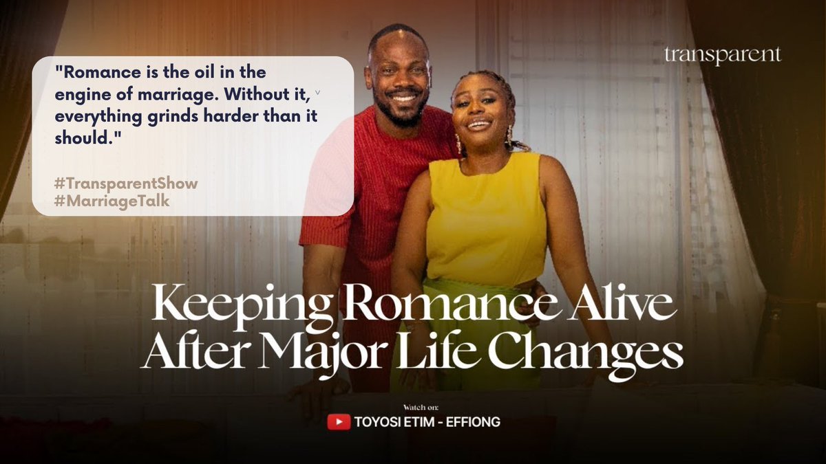 TTShow_'s tweet photo. Romance isn’t optional.
It’s the oil that keeps marriage running smoothly.
Agree or disagree? 💭
#TransparentShow #MarriageTalk 

Watch Full Video: https://t.co/krhFlcU4fr https://t.co/kVCEoBjsxU