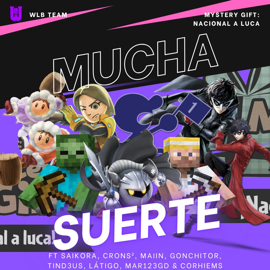 Hoy les deseamos la mayor de las suertes a nuestros jugadores quienes se presentarán a competir en el Mystery gift!! Esperemos que se vea el reflejo de todo su esfuerzo y disfruten mucho de esta experiencia. Ánimo!

Pools y más información abajo ⬇️ ⬇️ ⬇️

 #WLB4Ever