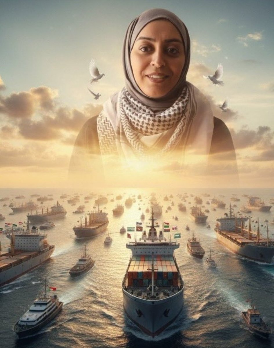 tws106's tweet photo. أنتي أشجع أمرأة عمانية يا أمامة اللواتية والله يفرج عنك وترجعي بالسلامة يارب. 
🇴🇲🤍🇵🇸
#اسطول_الصمود_العالمي
#أمامة_اللواتية https://t.co/TVOD97pYe2