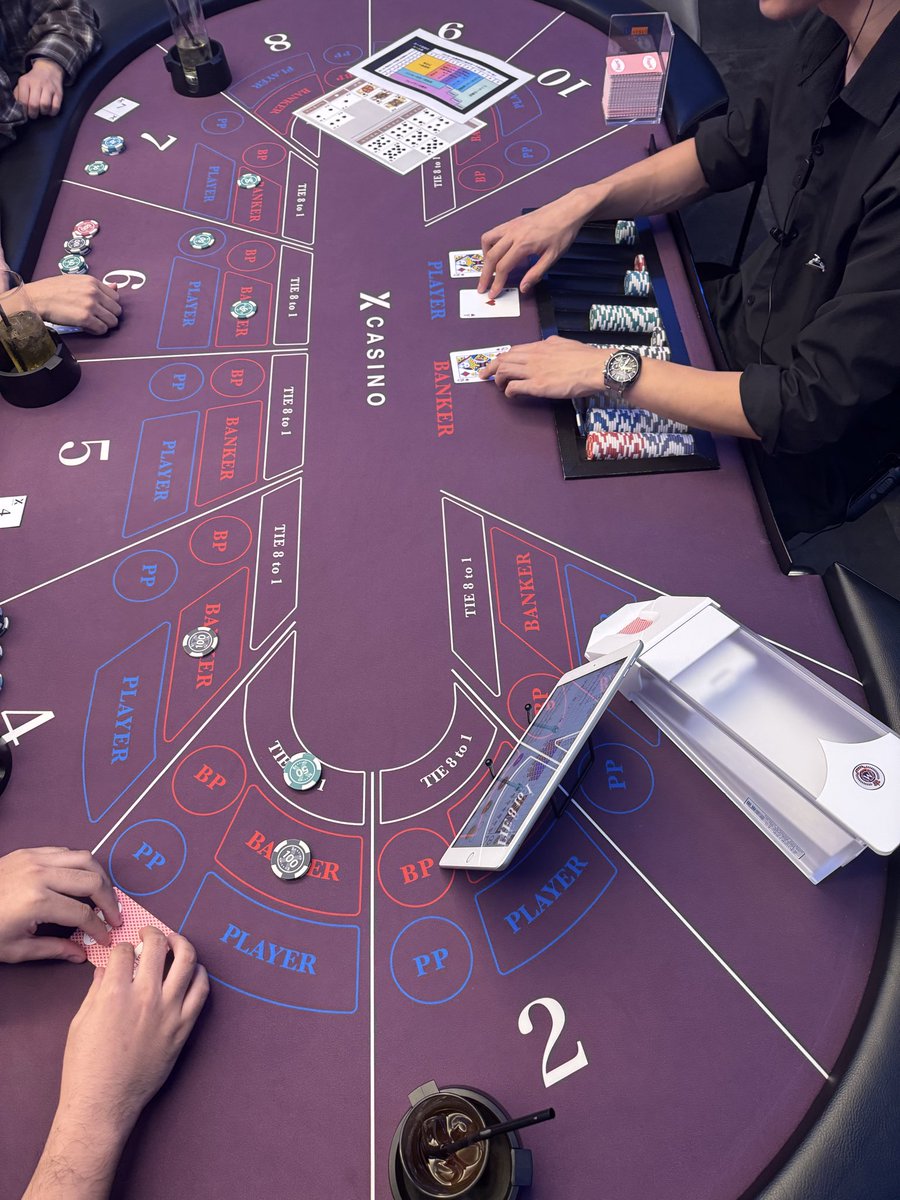 バカラ4名様でオープンしております❤️‍🔥 #バカラ #アミューズメントカジノ