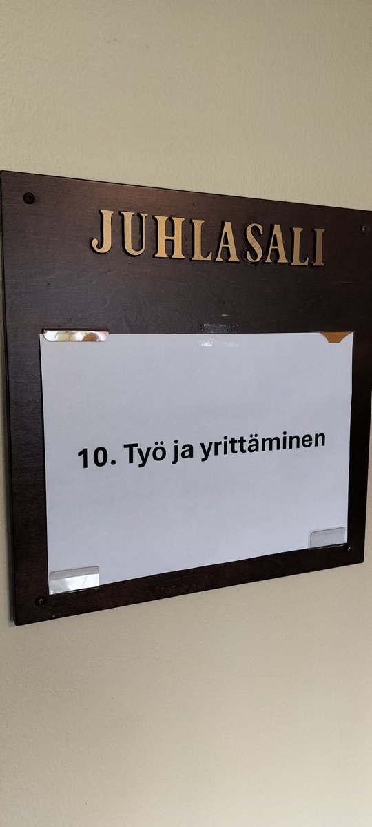 Tämmöinen aihe tänään.
