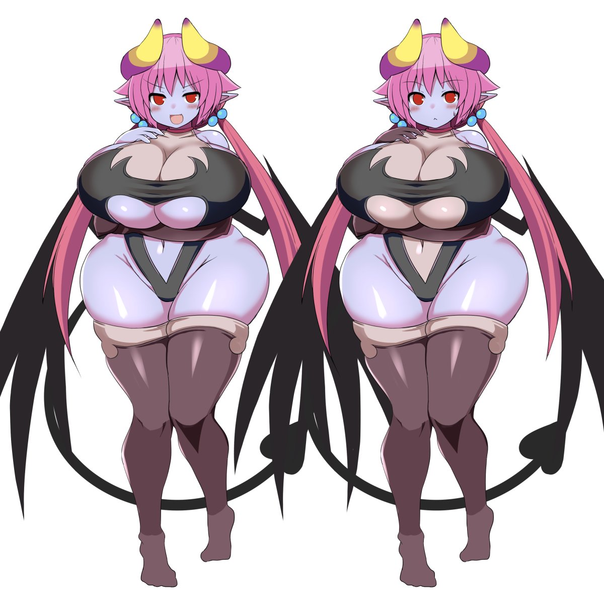 よし!更なる健全化計画の為に、マリーネも布面積を増やしたぞ!(右) 