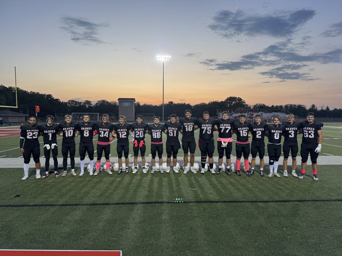 Senior night last night. Thanks for a great four years.  GO BRAVES!!