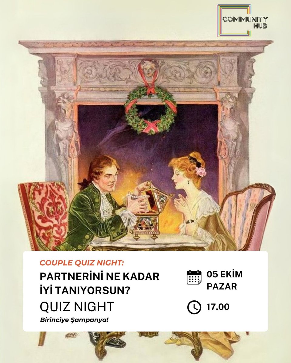 Couple Quiz: Partnerini Ne Kadar İyi Tanıyorsun? 5 Ekim Pazar günü Community Hub Üst Kat'ta!
🎟️Biletlere bio’muzda bulunan Bubilet linkinden ulaşabilirsin.
#couplegoals