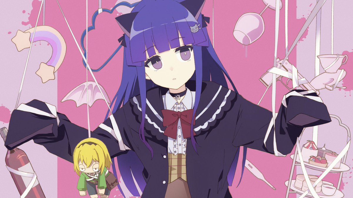古手梨花 「いいか、NEKOZUMEのフォロワーたち ちいかわ デジタルサーカス エヴァンゲ」|まお猫🐈💘作曲家Vtuberのイラスト