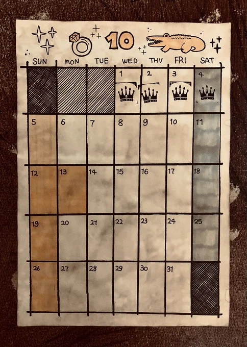 4日目 切手風