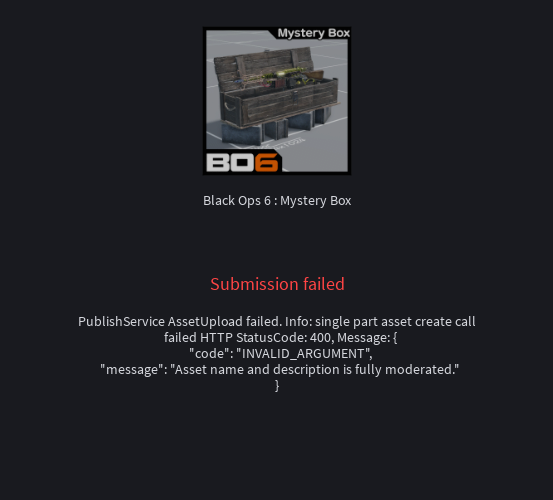 VectorVivi's tweet photo. @Hentenders @Roblox Black Ops 6 is censored for me. nice ai filter system, roblox https://t.co/QHxO8aFW39