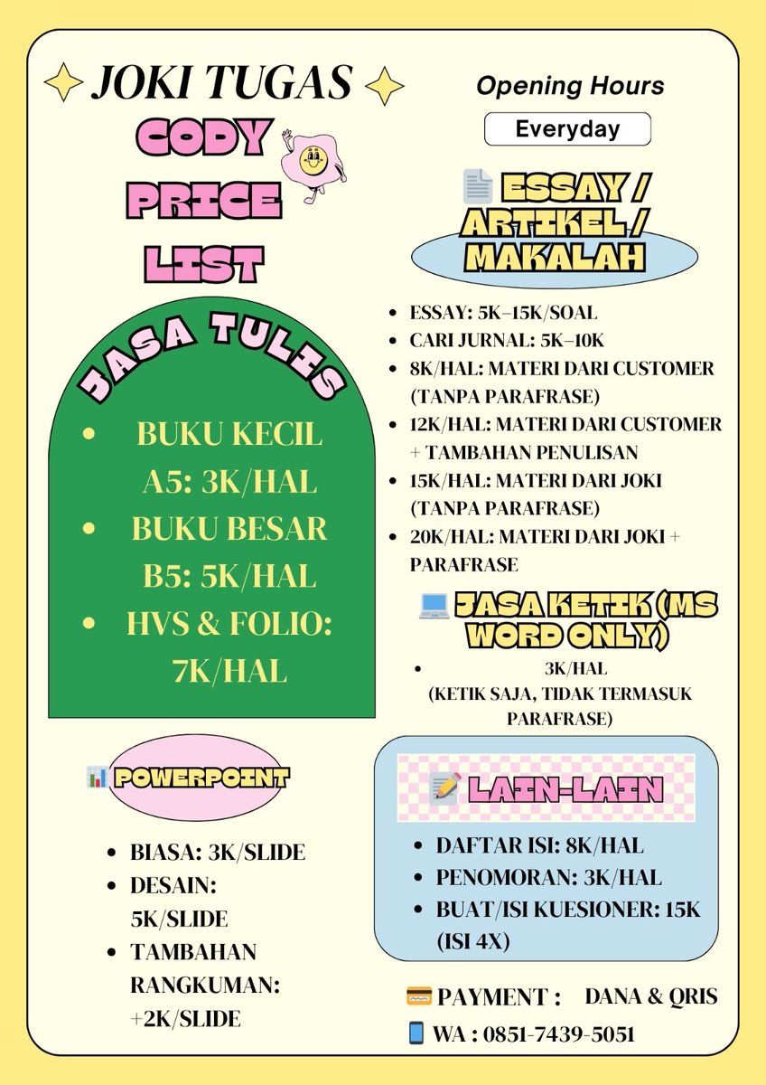 slenping's tweet photo. @oyromsky Bisa sini kak, fee bisa diskusi dulu ya, cus wa langsung https://t.co/fiJyjAJHgT