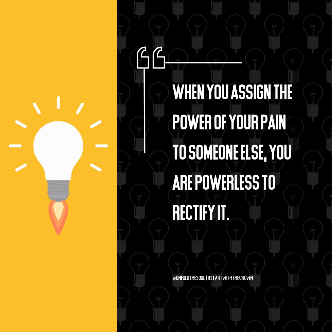 unfoldthesoul's tweet image. The moment you hand your pain to someone else, you hand them your power too. Leaders don’t outsource responsibility, they own it, face it, and fix it.