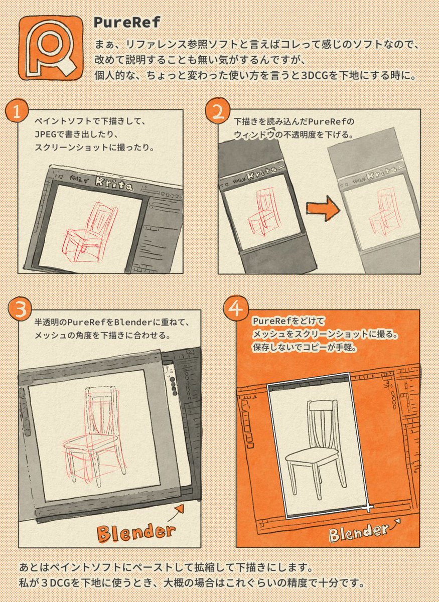 soko_raku's tweet photo. #資料 の参照には #PureRef を愛用してます。しかも、なんと、Linux版もあります。ありがとう！

#イラスト #リファレンス https://t.co/nIYINkIfOf
