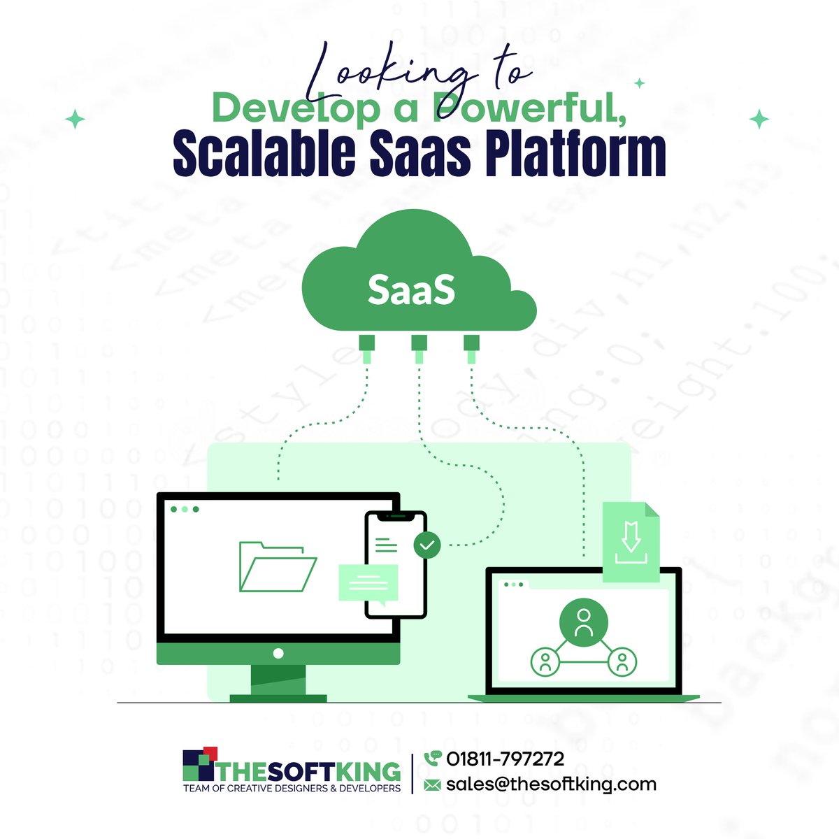 🚀Build a 𝐬𝐜𝐚𝐥𝐚𝐛𝐥𝐞 𝐒𝐚𝐚𝐒 𝐩𝐥𝐚𝐭𝐟𝐨𝐫𝐦 that grows with your business!
THESOFTKING delivers secure, high-performance SaaS solutions tailored to your needs.
📩sales@thesoftking.com | ☎️01811-797272

#SaaS #TechInnovation #BusinessGrowth #ScalableSolutions #THESOFTKING