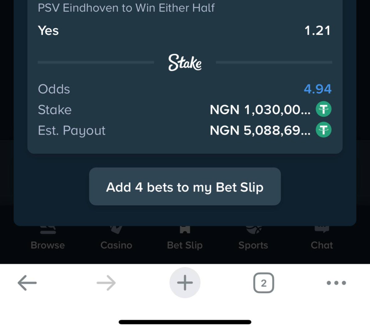KgsbCommunity's tweet image. MAXBET TICKET ON STAKE ✅
🟢3 odds ➡️ stake.com/sports/home?be…

🟢5 odds ➡️ stake.com/sports/home?be…

🟢🟢➡️REGISTER STAKE HERE⬇️⬇️⬇️
stake.com/?c=389c5797ef&amp;amp;… 

Use #PromoCode: SOLOMONBET to get 200% deposit bonus.