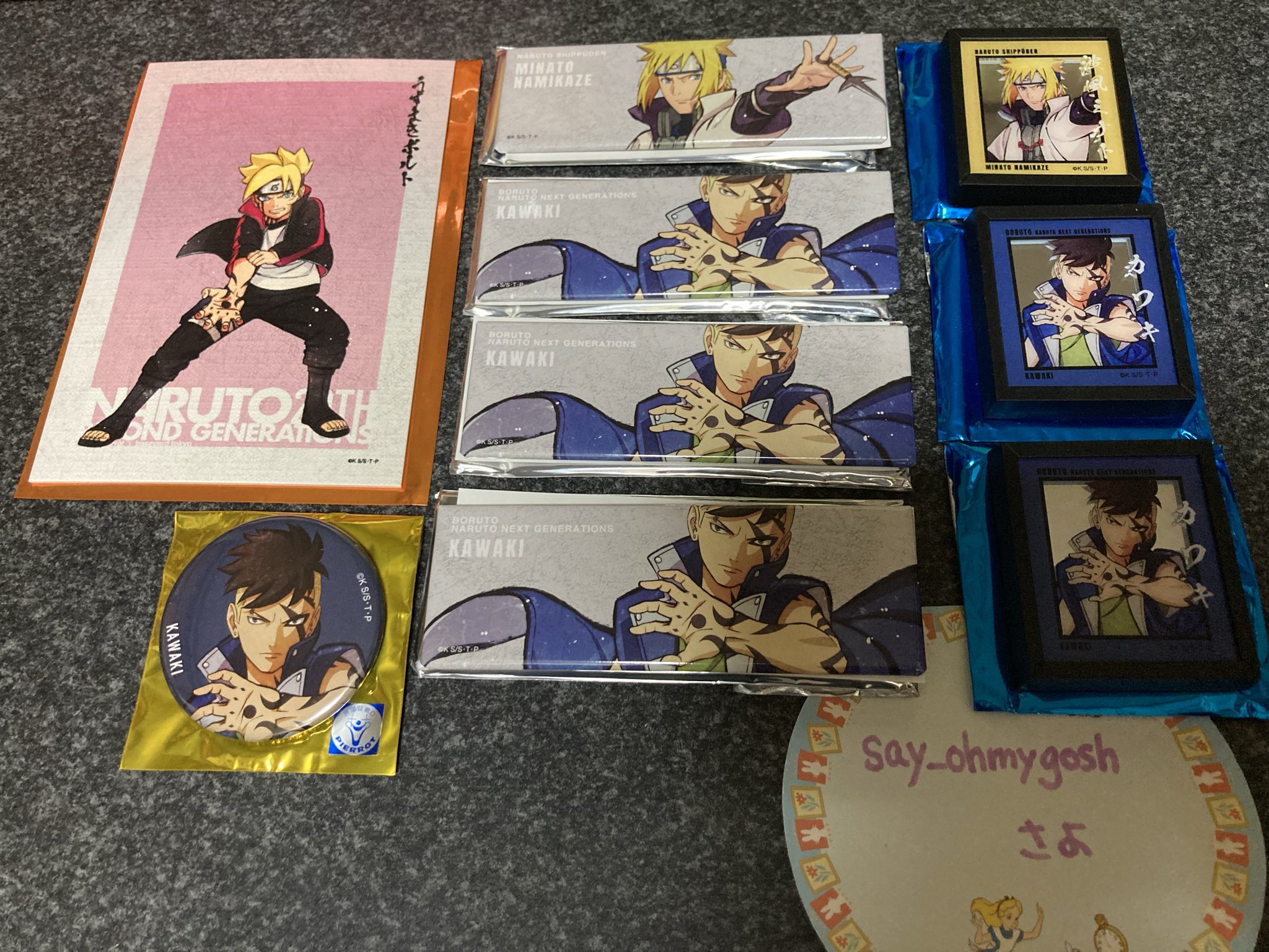 NARUTO BORUTO 柱間 ロングスクエア缶バッジ ベースヤード NARUTO BORUTO うちはマダラ ロングスクエア缶バッジ ベースヤード