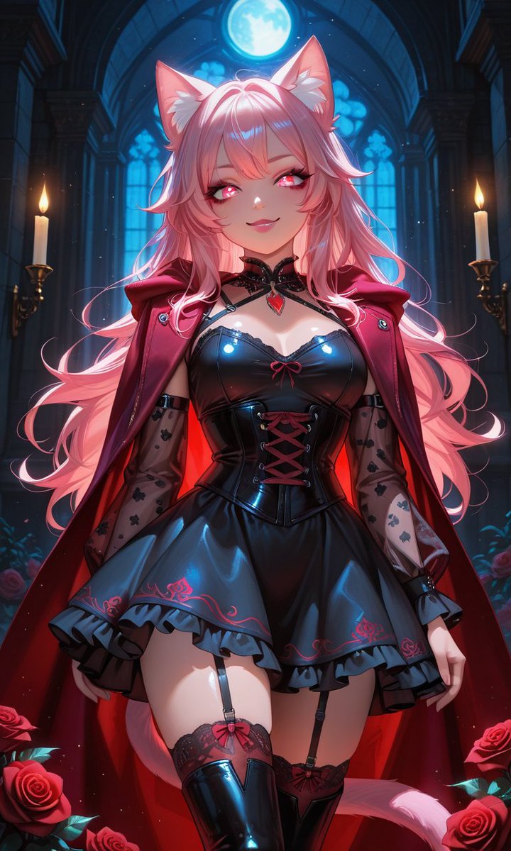 NyxiaVirelle's tweet photo. They call me CrimsonPurr for a reason...soft enough to tempt, sharp enough to cut.

#AIart #pixai #gothicwoman https://t.co/CR5JNR44TL