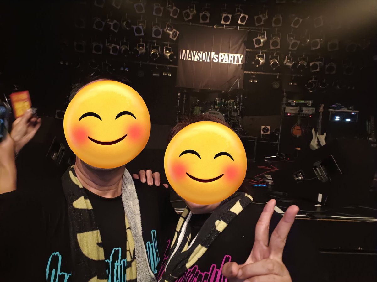 D90afc's tweet image. メイソンズ×バクシンのツーマン終了✨️最高に格好良くて楽しいライブやった♫
飛んで跳んで踊って走り回って、みんな笑顔の最高のライブ♫
ホンマ楽しかった♫
＃バックドロップシンデレラ
＃メイソンズパーティー
#MAYSON's PARTY