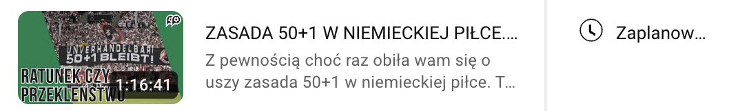 Często o nią pytaliście, więc przerwę reprezentacyjną wypełnimy wam obszerną rozmową o regule 50+1 z gościnnym udziałem <a href="/Maciej_Iwanow/">Maciej Iwanow</a>. Premiera w środę 8 października o 9:00 😊