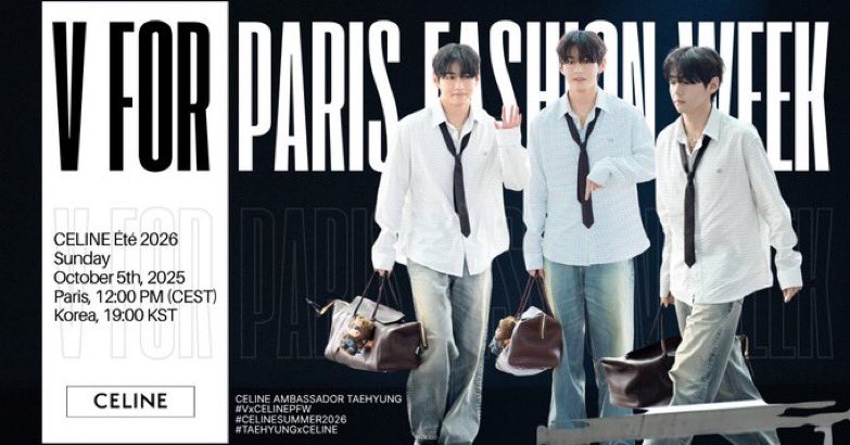 naver_taehyung's tweet image. Single hashtag boost:

Tae’s fav Celine fashion + fav song +
 #VxCELINEPFW

🔒 1000 replies. Use your backup acc too! Need unique Accs