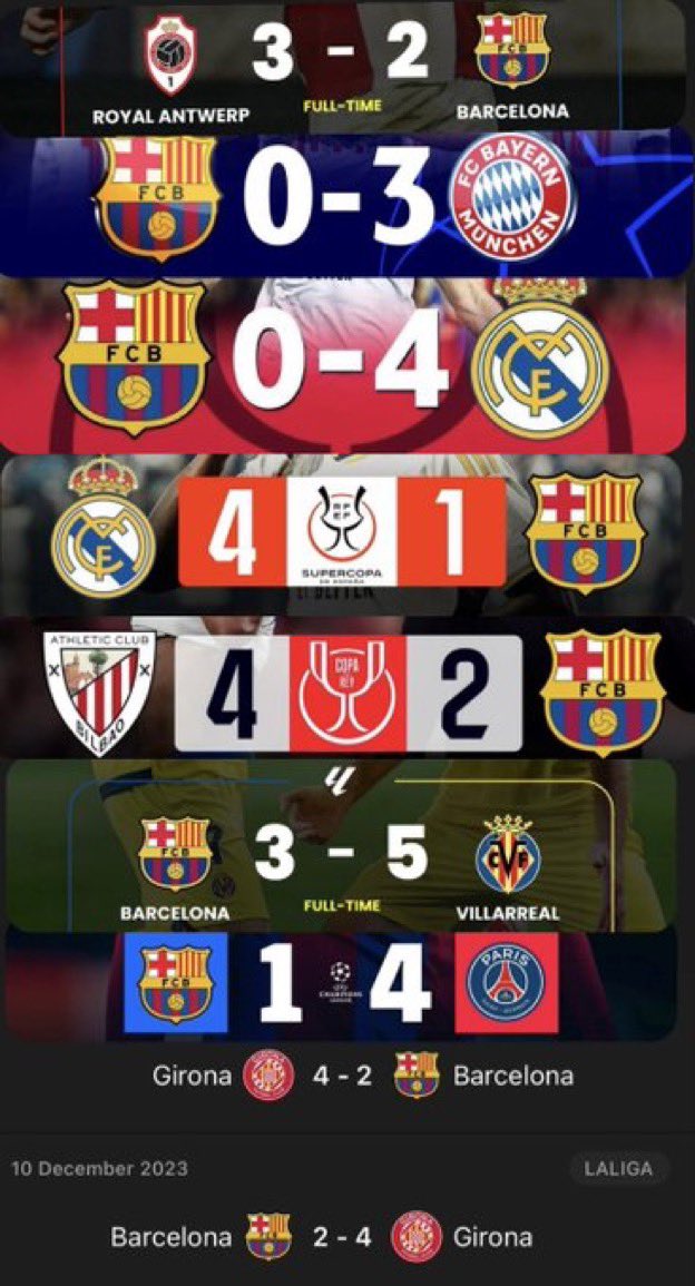 pedculee's tweet image. حسبي الله عليك مدرب في احد يخسر من جيرونا ٤ مرتين وفياريال يعطيك ٥ !!! ايام تشافي الله لايعيدها