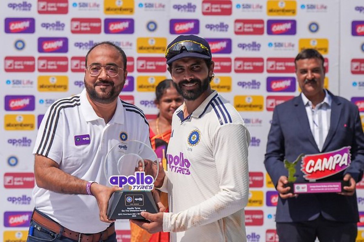 MSDHONITHEGOAT7's tweet image. Only Sachin Tendulkar has more Player of the match award than Ravindra Jadeja in Indian Test Cricket 

- Jaddu needs to be praised more &amp;amp; more, truly Once in a Generation Cricketer.🐐

#Ravindrajadeja𓃵