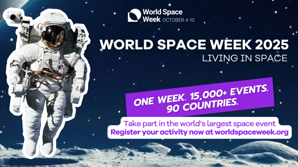 🚀 World Space Week 2025 begins! Schools, colleges, clubs &amp; space enthusiasts across India - host/join events Oct 4-10. Thanks to all organizers inspiring young minds! Register your event &amp; help make this our largest space celebration. #WorldSpaceWeekIndia #WSW2025