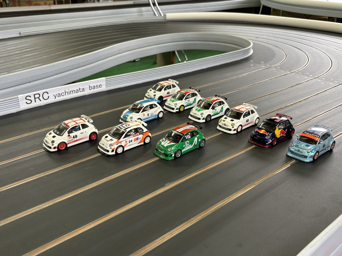WhiteBRZ_7o7's tweet photo. NASCAR デッドタイム Rd.3 → P2
NSR ABARTH 500 One make Rd.3 → P2

NASCARは最終戦前にチャピオン決めました〜多分😀

#slotcar #スロットカー https://t.co/zCTNZVbCpx