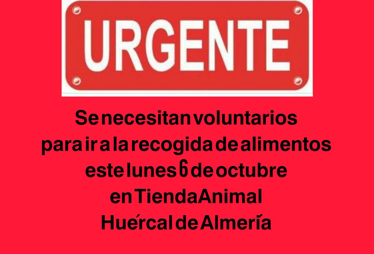 Trini21666290's tweet photo. 🚩🚩🚩Puedes ayudarnos? 
Nos falta gente para hacer la recogida, y necesitamos alimentos para los muchos acogidos y en colonias
🚩🚩🚩
Necesitamos tu colaboración 🙏🙏🙏

#catlovers #corazonesfelinoselejido #ayudaanimal #ejidocity #ejido #almeria #almerimar https://t.co/SHka5onew1