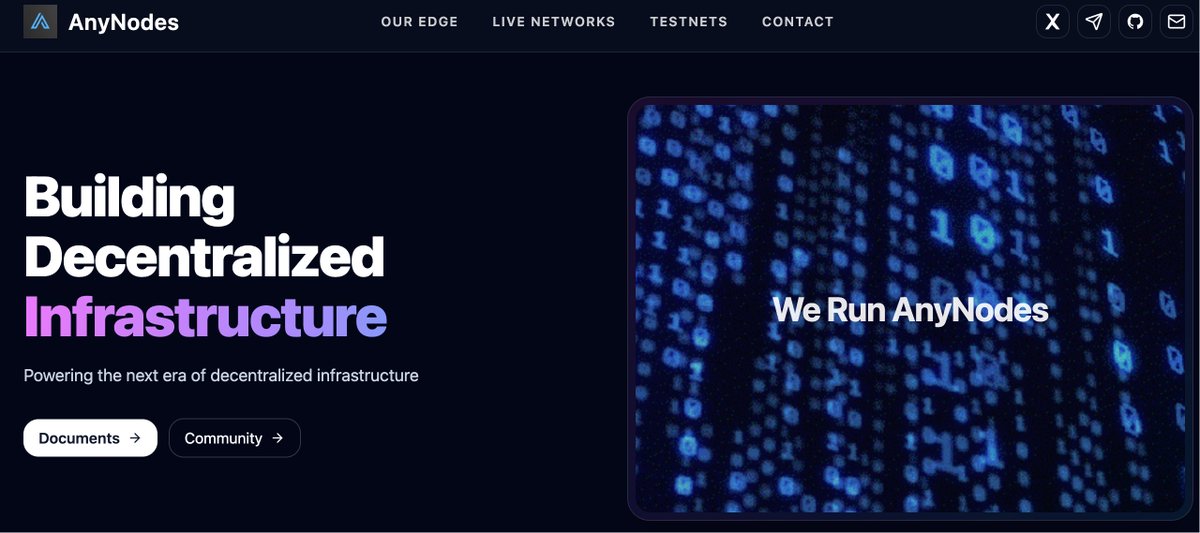 AnyNodes's tweet photo. We're nearly finished with the rebuild. Some node details will be updated.
https://t.co/TxA3pJIboB https://t.co/rUTQxA1Pia
