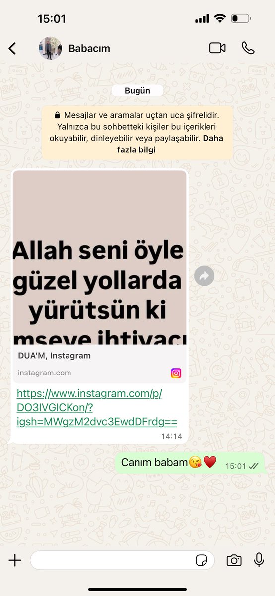 flowerr_e's tweet photo. Babamın bana attığı mesaja bakın🥹 https://t.co/tMI4Z3f1AH
