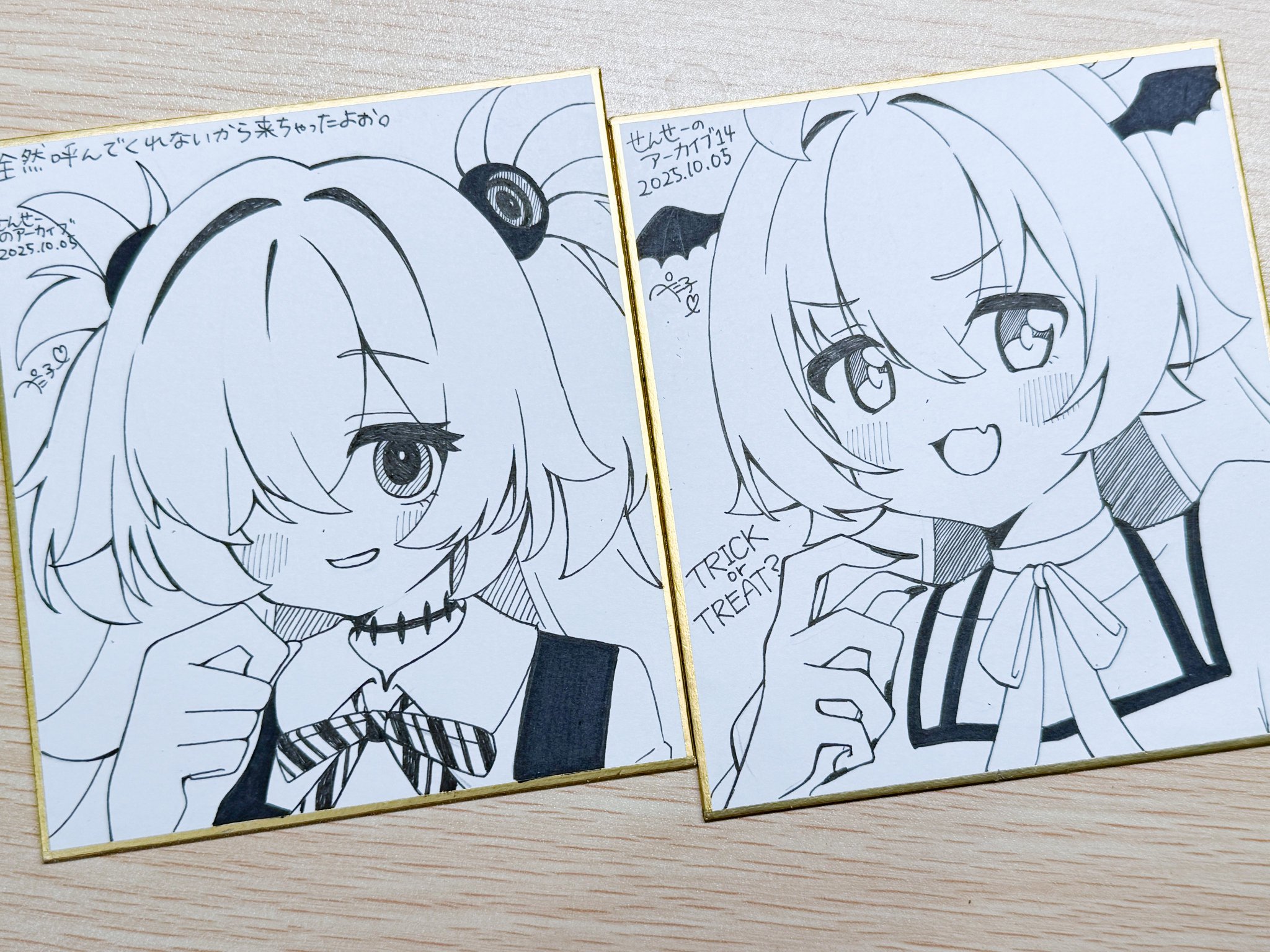 にゃんたろす様ご依頼品 ベルベット色紙イラスト しのたろう (@shinotaro0502) / X