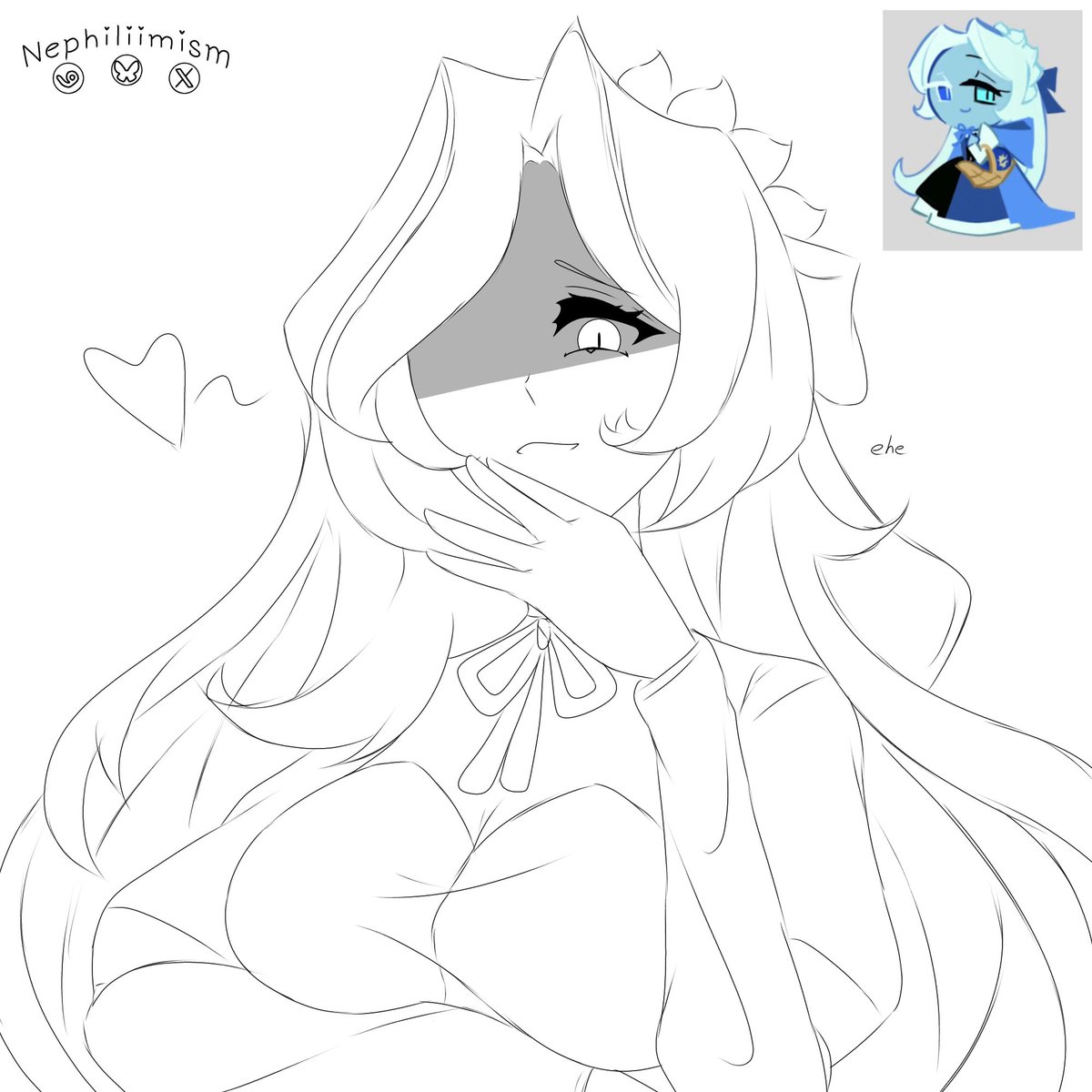 Nephiliimism's tweet photo. Small Azure sketch break #shadowmilkcookie https://t.co/MSXwskrojy