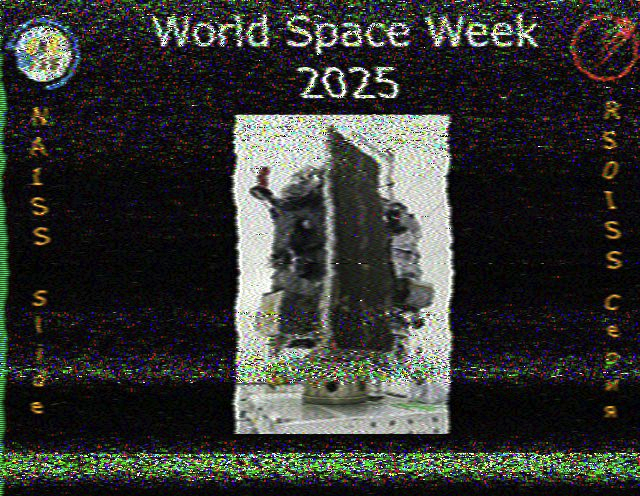Just received two SSTV pictures from ISS SSTV@pd120 with indoor ant