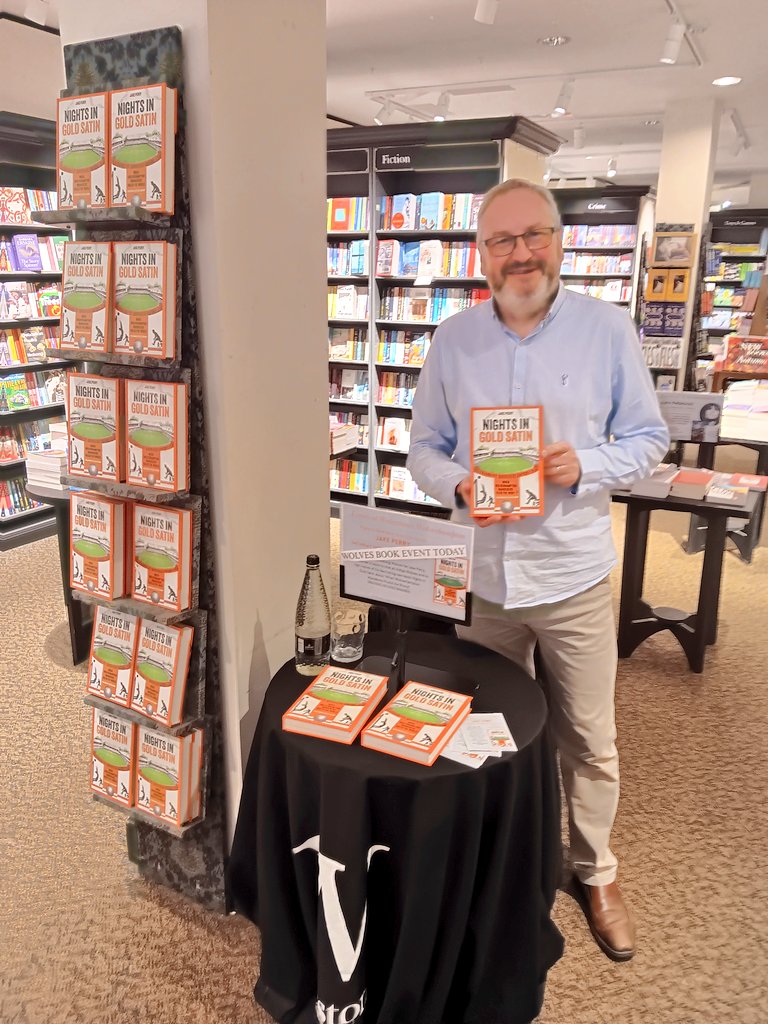 Waterstones Wolverhampton (@waterstoneswton) on Twitter photo Great to have <a href="/jakeperry1877/">Jake Perry</a> in the shop! He's here for a little while longer if you're about and fancy a bit of Wolves history! #NightsInGoldSatin #Wolverhampton #WWFC Great to have <a href="/jakeperry1877/">Jake Perry</a> in the shop! He's here for a little while longer if you're about and fancy a bit of Wolves history! #NightsInGoldSatin #Wolverhampton #WWFC