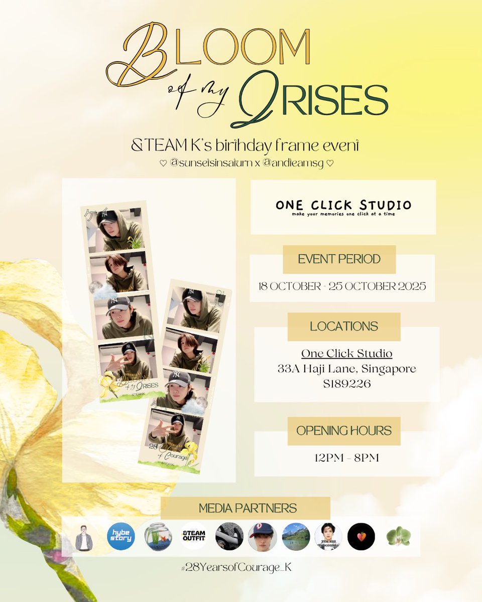 📌🇸🇬 catch us at one click studio, singapore from 18-25 October 2025! 

thank you to <a href="/ANDTEAMSG/">&TEAM SG</a> for partnering with us! 💛