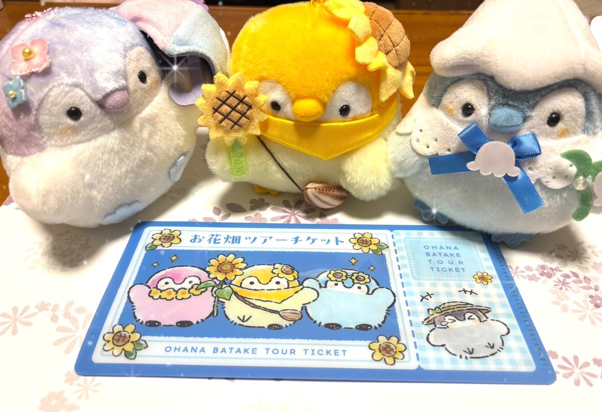 お花畑ツアーチケットだよーー🌸🌻🌹