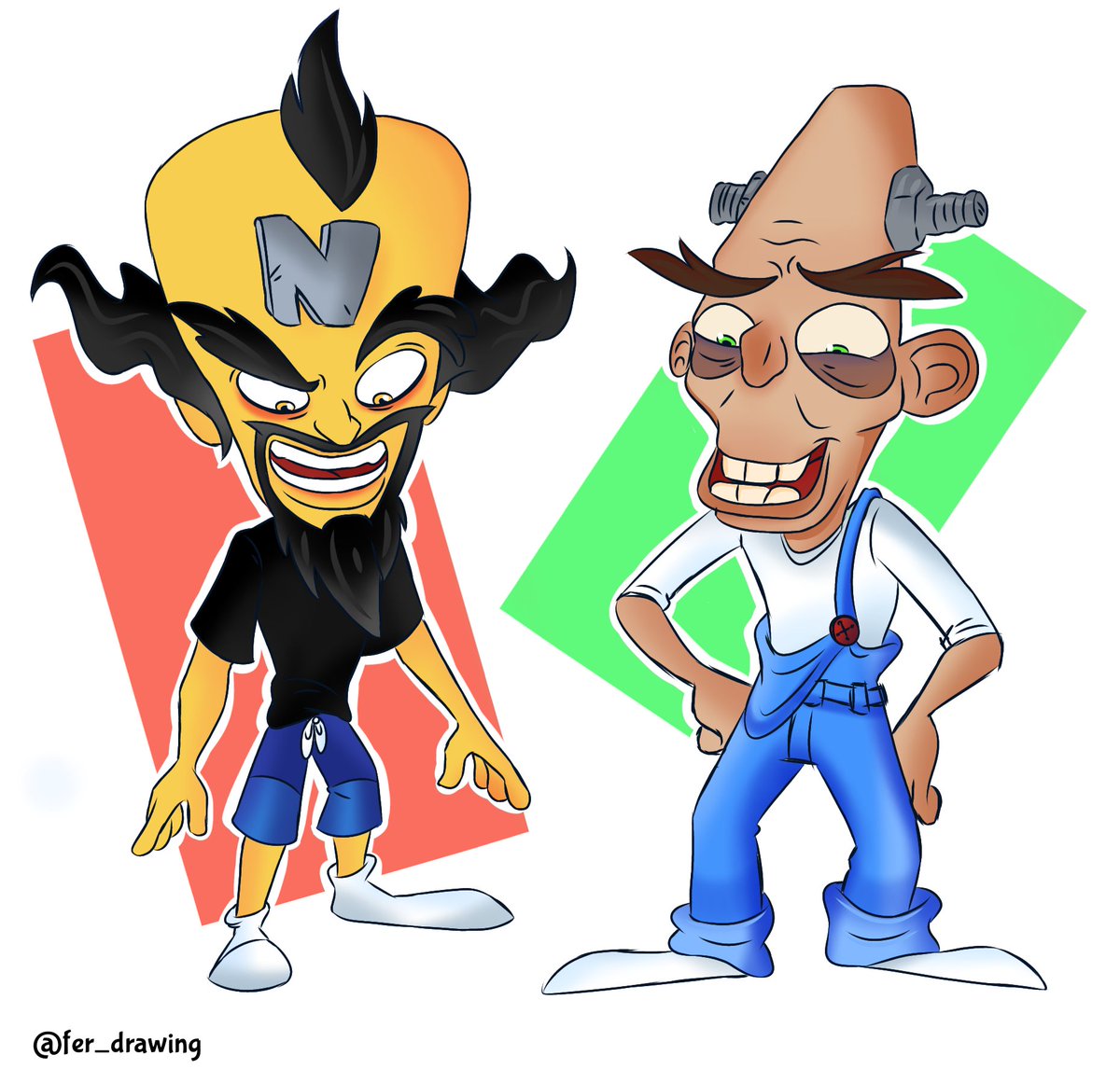 lua_sorvete's tweet photo. #CrashBandicoot #CrashBandicootFanart #DrNCortex #DrNBrio https://t.co/rGArmHTgo0