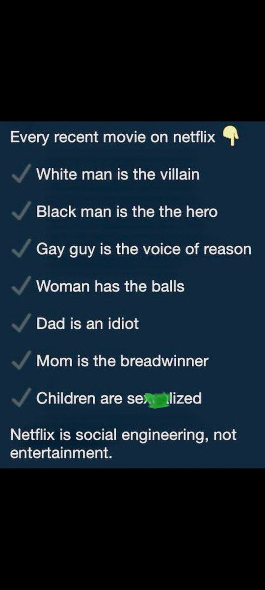 men_are_human's tweet image. #Netflix hates men.  You only get a pass by being a minority. 

The way to fix this is to #CancelNetflix