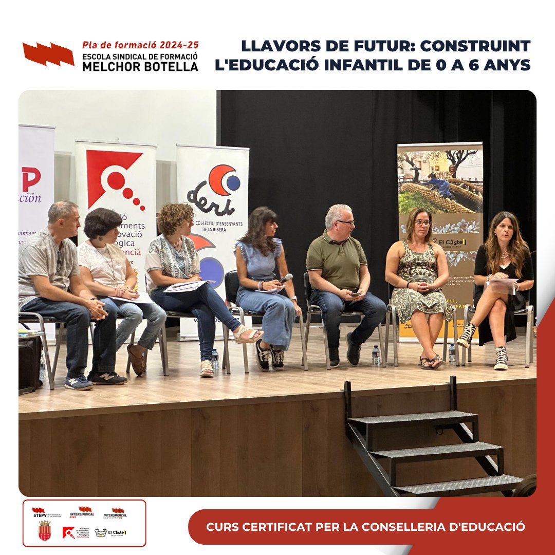 Una jornada plena d’idees i inspiració a la Pobla Llarga amb #LlavorsDeFutur. Moments que ens ajuden a continuar construint l’educació infantil de 0 a 6 anys.
#LlavorsDeFutur #EducacióInfantil #0a6anys
<a href="/STEPV_Iv/">STEPV-Iv</a>  <a href="/sticsmanuel/">STICS-INTERSINDICAL VALENCIANA</a>  <a href="/STASValencia/">Intersindical STAS Ajuntament de València</a>
