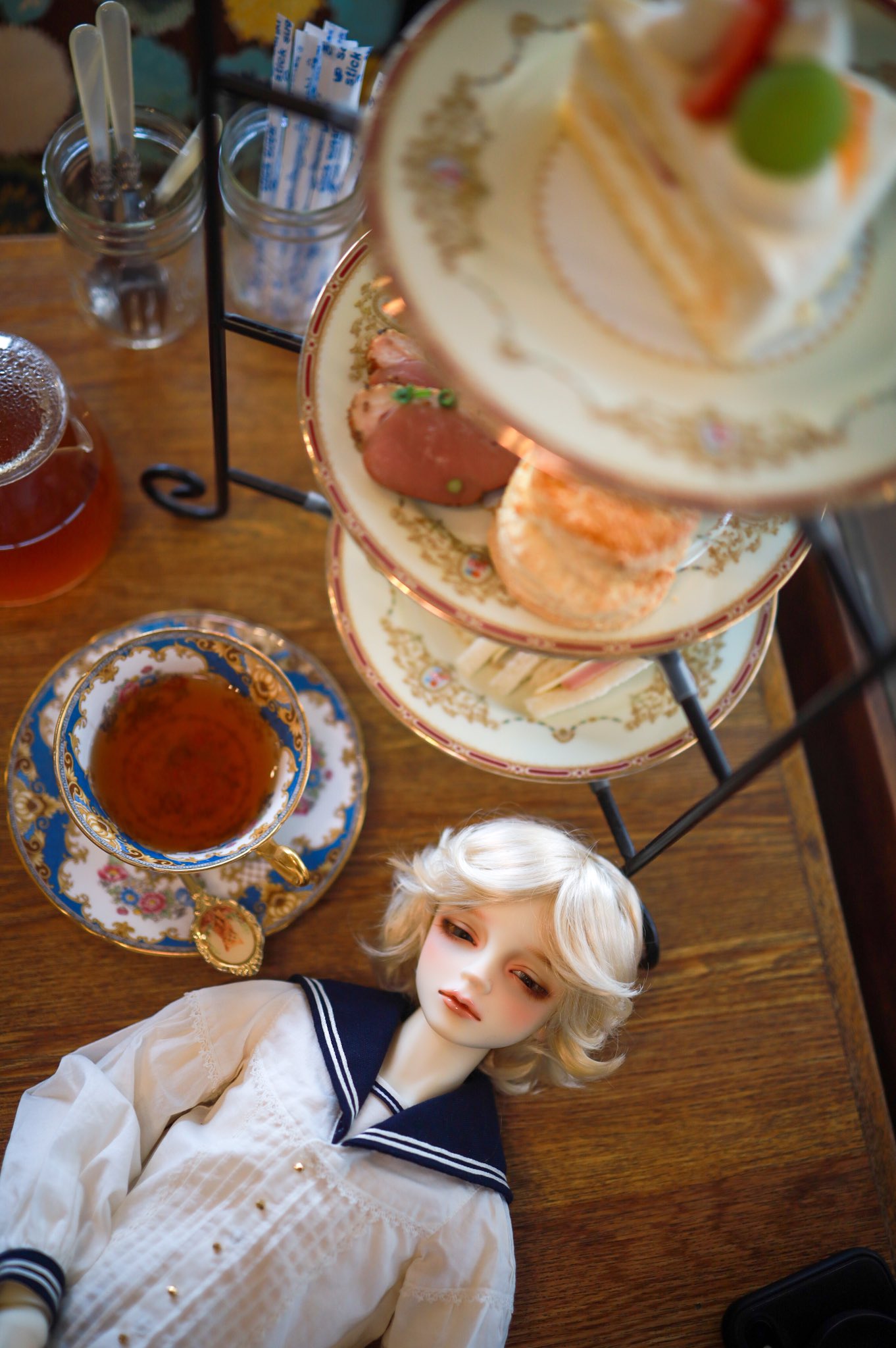 Y 長期保管 ウェイター ウェルカム ドール 人形 カフェ 入口 店舗 飲食店 Y 長期保管 ウェイター ウェルカム ドール 人形 カフェ 入口