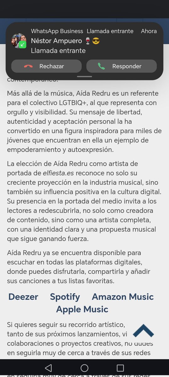 adrypez251's tweet photo. Todo reto se cumple y de la manera más simple @aidaredruejo  ya es portada y estará visible en la plataforma de @ElFiesta_es  por una semana ya que aun no hay canción cita fanáticada REDRUFAM gracias https://t.co/SGs8NJc0Kp