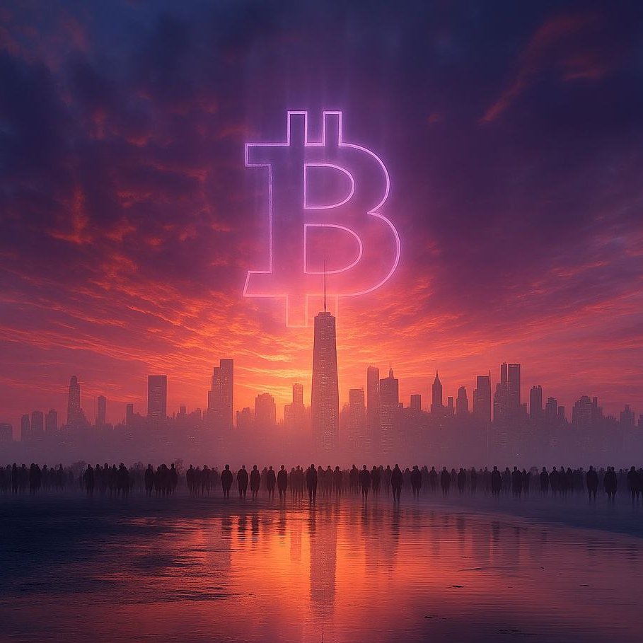 A new dawn rises. The world watches as the future of money glows brighter than ever. 🌅💜 #PurpleBitcoin #PBTC