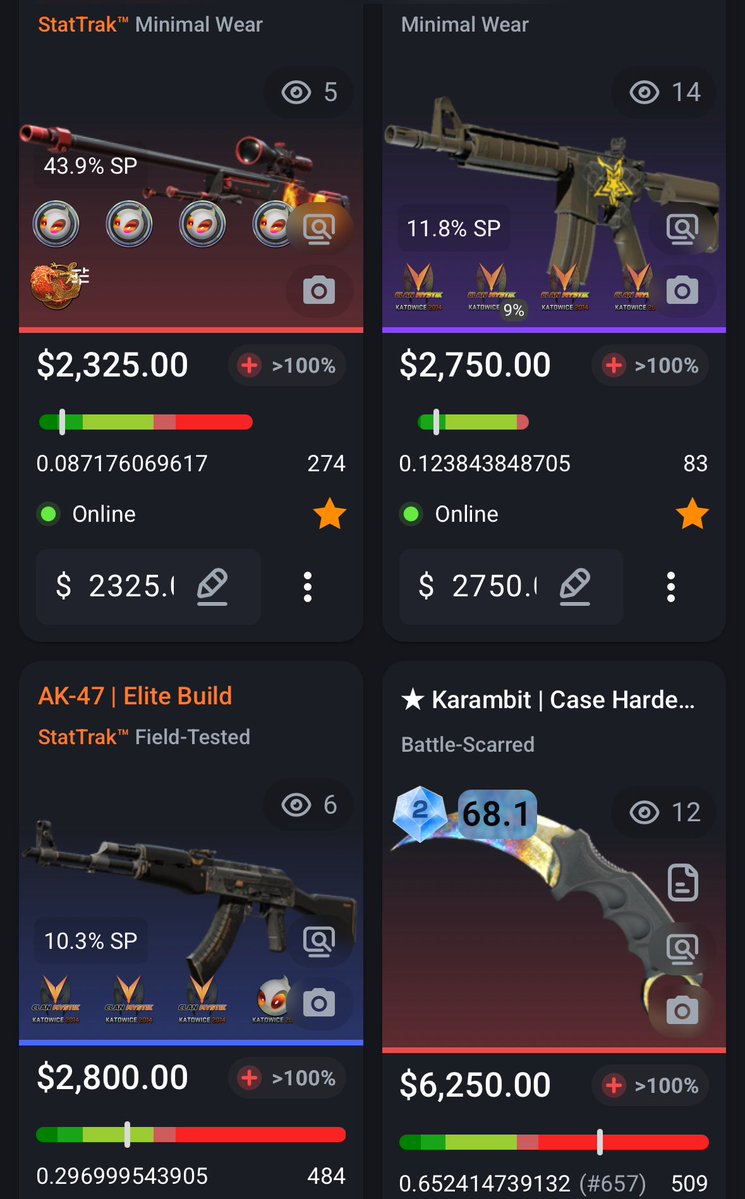 CSCorkyThatcher's tweet image. 🚨 🚨 🚨 

[H] these amazing skins in pic

[W] crypto

Looking to sell one or two items to increase current crypto position. Comment or DM offers 📥 

Thank you and have a great day