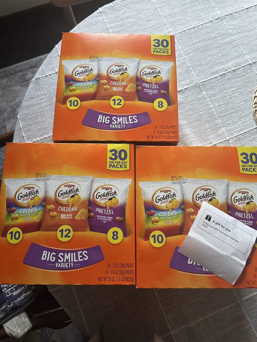 Thank you so much <a href="/dsmom58/">kerry bloch</a> for continuing to support my students with food insecurity. I honestly don’t think I’d be able to provide daily snacks to these students without you. 🫶🏻
I service an entire building of 450 students, and I’m currently providing snacks to over 40 students