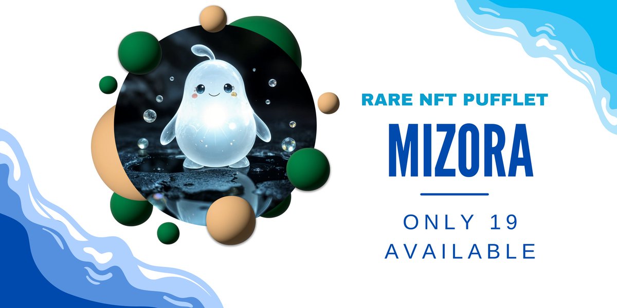 rkA_5W's tweet photo. πβ¨ Mizora, the Aqua Star has arrived.
A rare Pufflet glowing with starlight and water, holding galaxies in her gaze.
Only 19 listed β 1 is kept forever.
Only 0.0007 WETH
π§ Rarity: Rare
#NFT #Polygon #Pufflets #Rare
π https://t.co/y5laMRuiLf https://t.co/fxxFGTy9bf