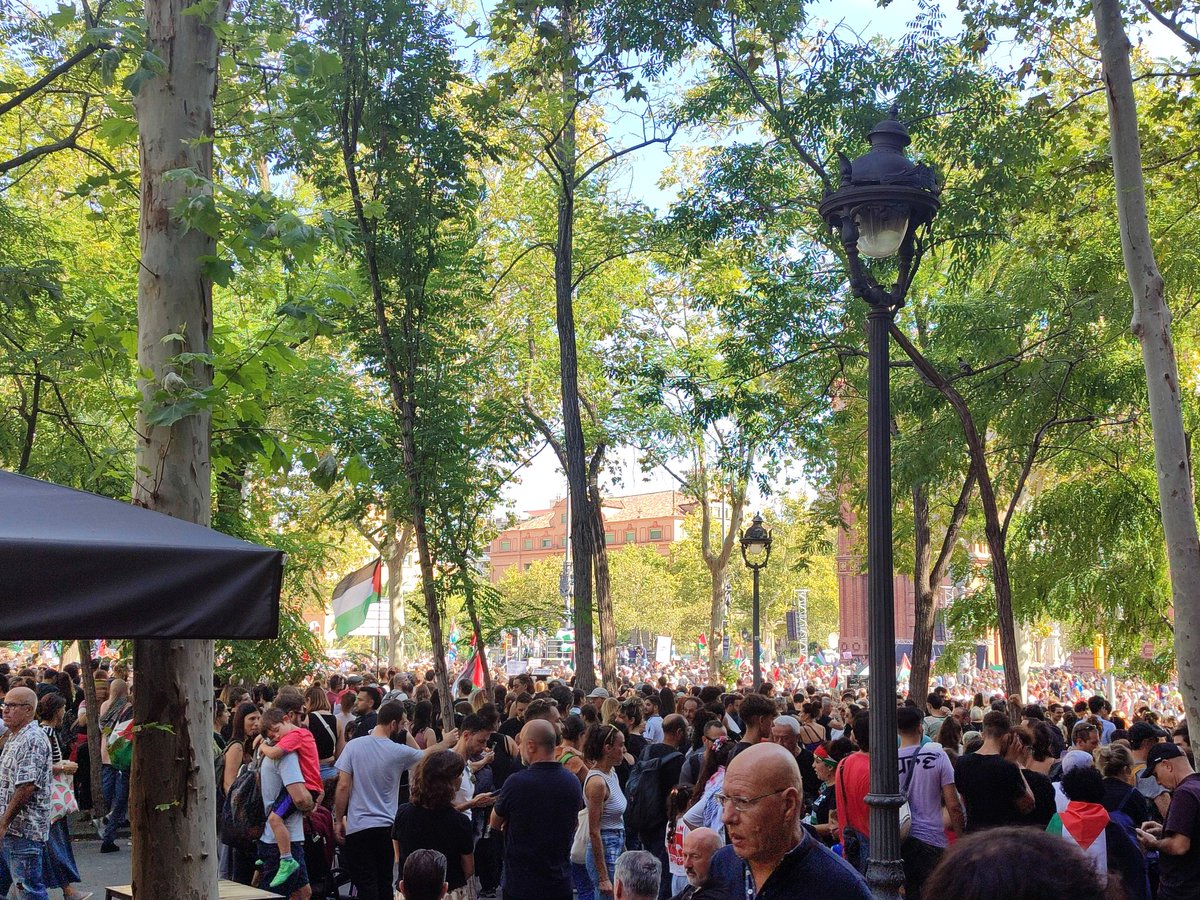 Barcelona con Gaza, con Palestina y con los Derechos Humanos.