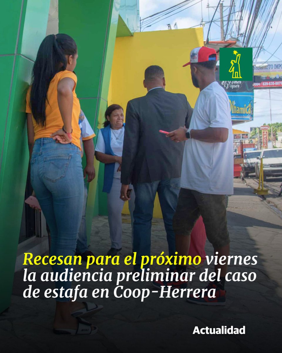 DiarioLibre's tweet photo. ⚖ |#JusticiaDL| El expediente señala que se produjo un desvío de más de 2,500 millones de pesos
🔗https://t.co/6vGGJduENW
#DiarioLibre #CoopHerrera #Estafa https://t.co/zpI7jX8xb6