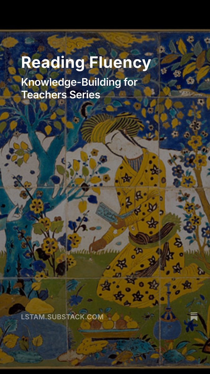 StamStam193's tweet image. Next on the Knowledge-Building for Teachers Series: Reading Fluency

Fluency is one of my favorite parts of literacy to teach. It creates a culture where students are excited to be expressive when they read out loud.